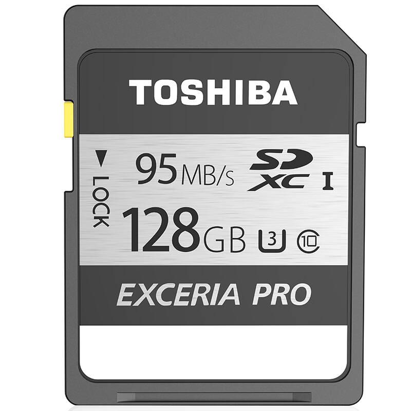 [赠读卡器]东芝(TOSHIBA)SD卡 128GB 读95MB/s写75MB/s相机存储卡