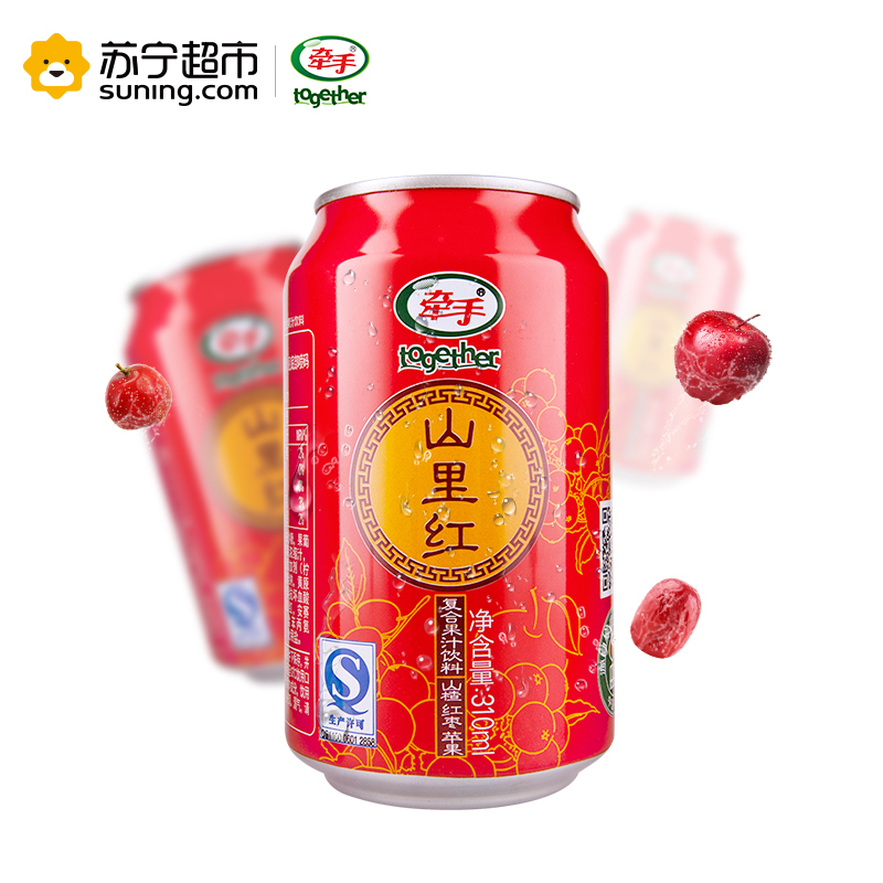 牵手果汁 山里红饮料 复合果汁饮料 310ml*20罐整箱