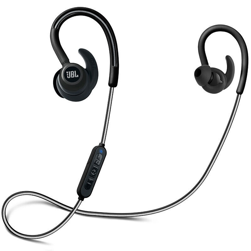 JBL REFLECT CONTOUR无线蓝牙耳机 运动耳 机跑步入耳式耳塞 挂耳式耳机 黑色