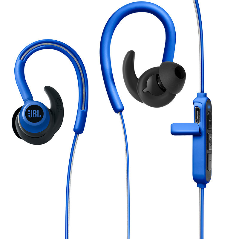 JBL REFLECT CONTOUR无线蓝牙耳机 运动耳 机跑步入耳式耳塞 挂耳式耳机 蓝色