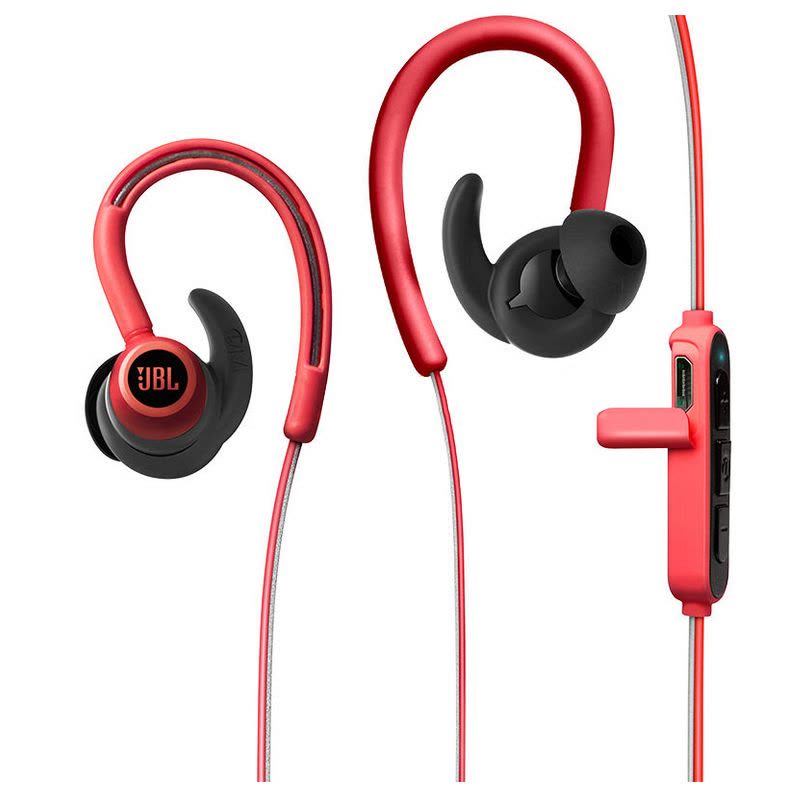 JBL REFLECT CONTOUR无线蓝牙耳机 运动耳 机跑步入耳式耳塞 挂耳式耳机 红色图片