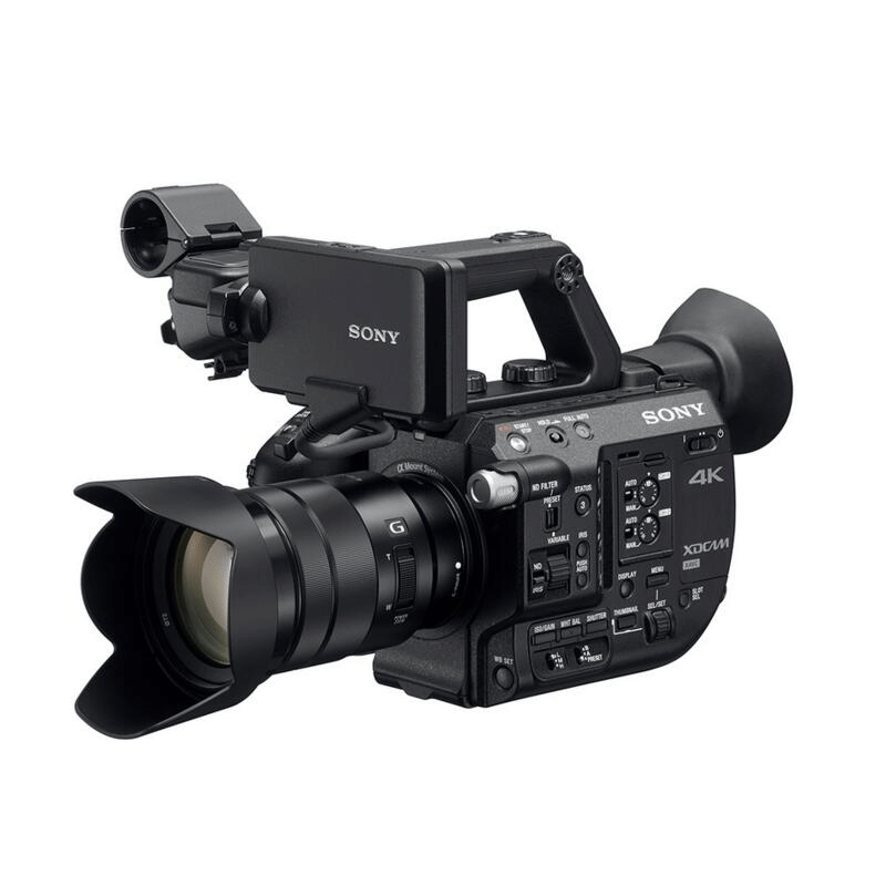 索尼(SONY)PXW-FS5K 手持式4K 超级慢动作摄影机套餐(含三角架+索尼U60电池 +索尼128GSD卡+包)