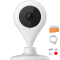360智能摄像机1080P版 D606 64G豪华套装 小水滴 高清夜视 WIFI摄像头 双向通话 远程监控 哑白
