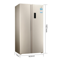 伊莱克斯冰箱ESE6009TD 603升 变频风冷无霜 对开门冰箱(星空金)