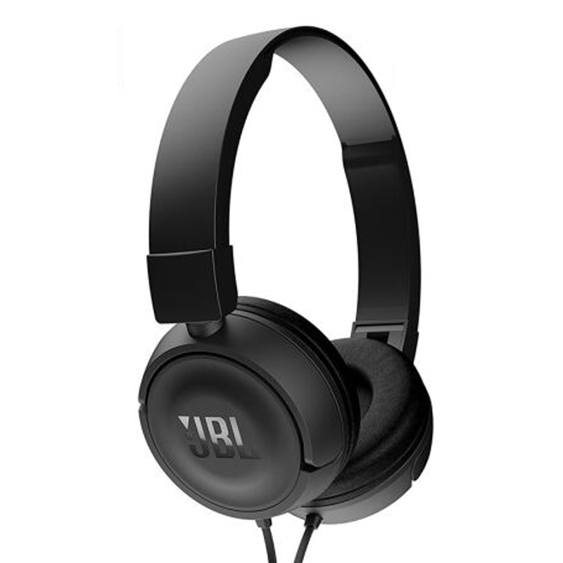 新品 JBL T450头戴音乐耳机安卓苹果通用线控耳机-黑色