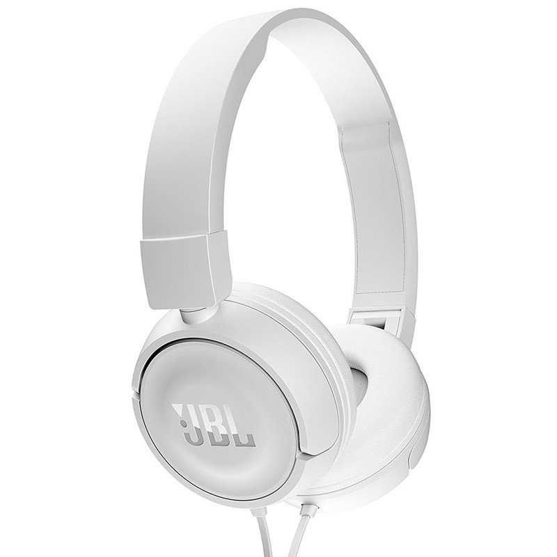新品 JBL T450头戴音乐耳机安卓苹果通用线控耳机-白色