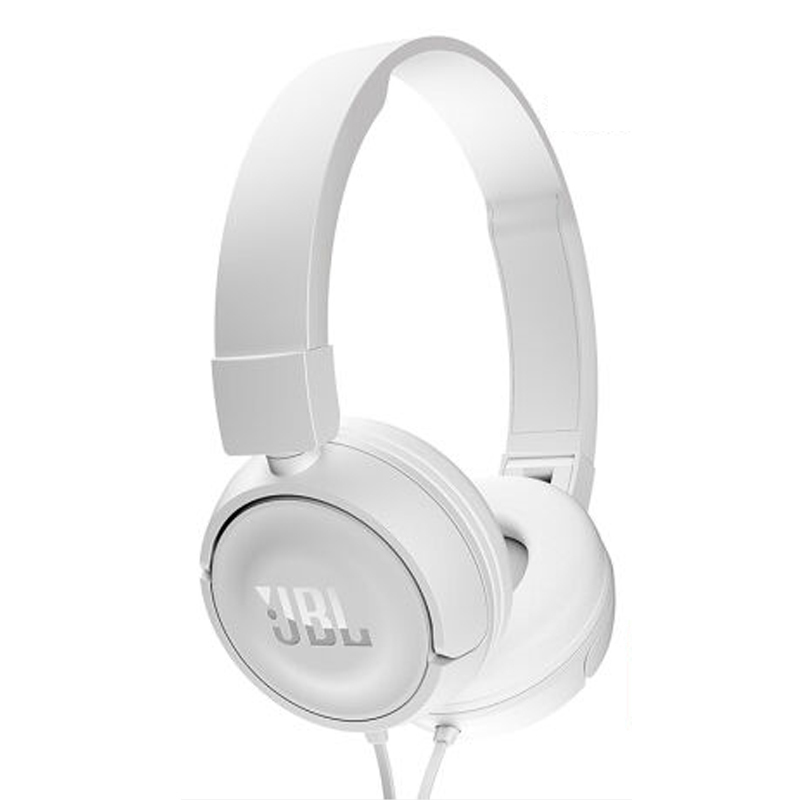 新品 JBL T450头戴音乐耳机安卓苹果通用线控耳机-白色