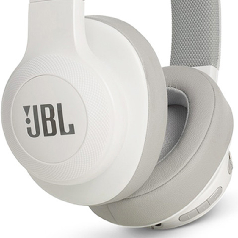 JBL E45BT头戴式无线蓝牙耳机音乐耳机便携HIFI重低音 -白色