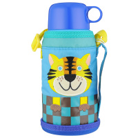 虎牌(tiger)儿童保温杯卡通保冷杯不锈钢真空学生水壶 MBJ-C06C 小老虎CT 600ML