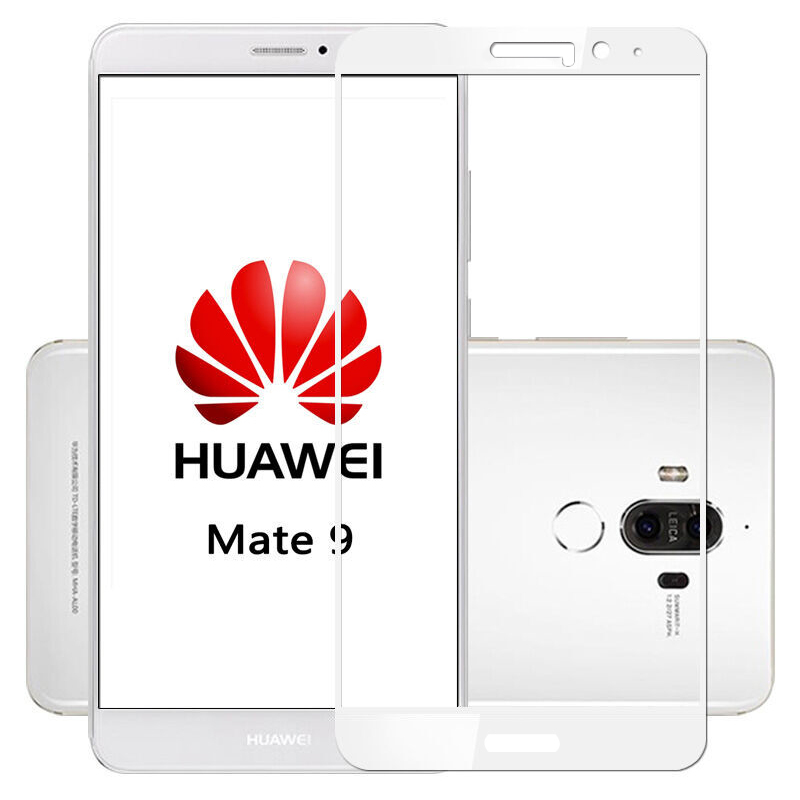 ESCASE 华为mate9全屏钢化膜 华为mate9玻璃膜 华为手机钢化膜 全屏覆盖 0.3mm 防爆贴膜