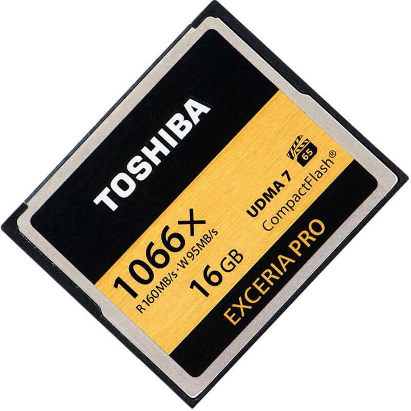 东芝(TOSHIBA)CF卡 16GB 1066X读160MB/s写95MB/s单反相机存储卡