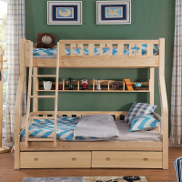 酷漫居儿童床 男孩女孩 子母床双层床上下床 星星款全实木床高低床 1.2*1.9米