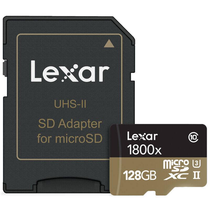 雷克沙(Lexar)TF卡 128GB 1800X 270MB/s大疆无人机 Gopro运动相机 手机存储卡(配读卡器)