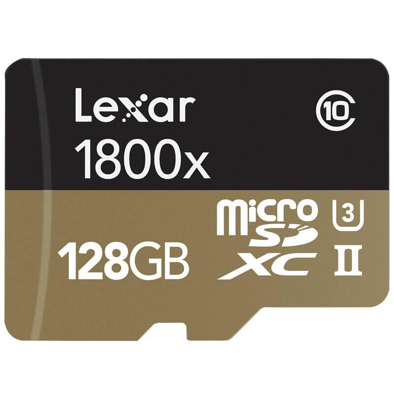 雷克沙(Lexar)TF卡 128GB 1800X 270MB/s大疆无人机 Gopro运动相机 手机存储卡(配读卡器)
