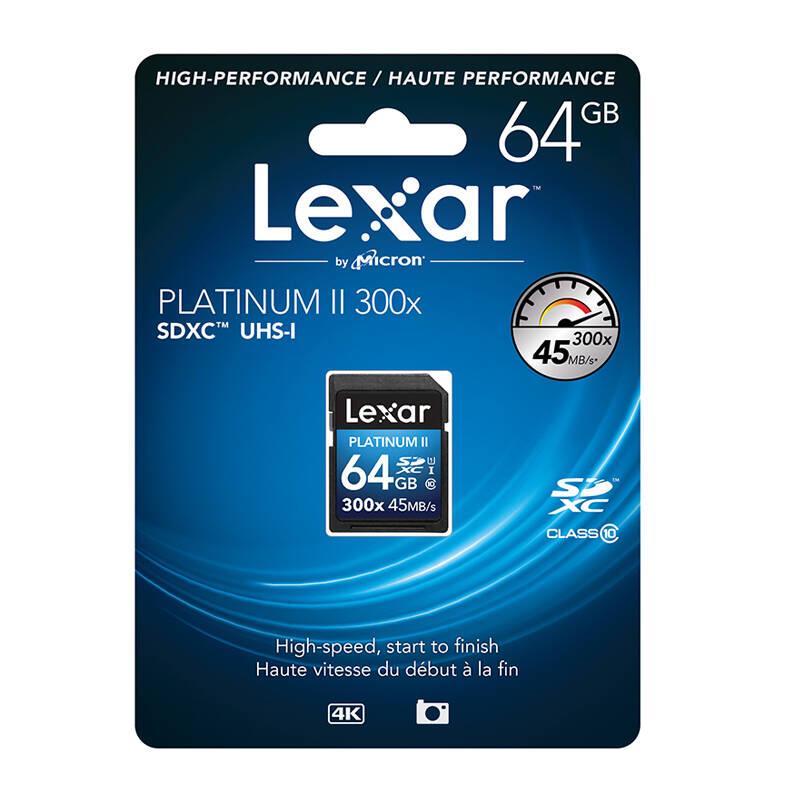 雷克沙(Lexar)SD卡 64GB 300X 读45MB/s相机存储卡