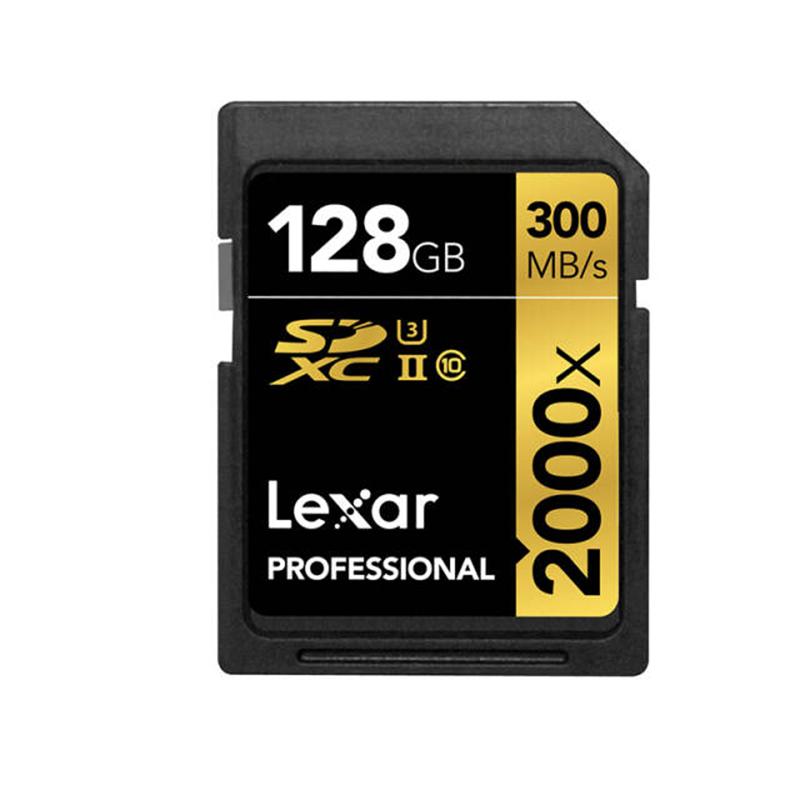 雷克沙(Lexar)SD卡 128GB 2000X读300MB/s写260MB/s相机存储卡(配读卡器USB3.0)