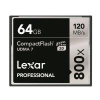 雷克沙(Lexar)CF卡 64GB 800X读120MB/s写45MB/s单反相机存储卡