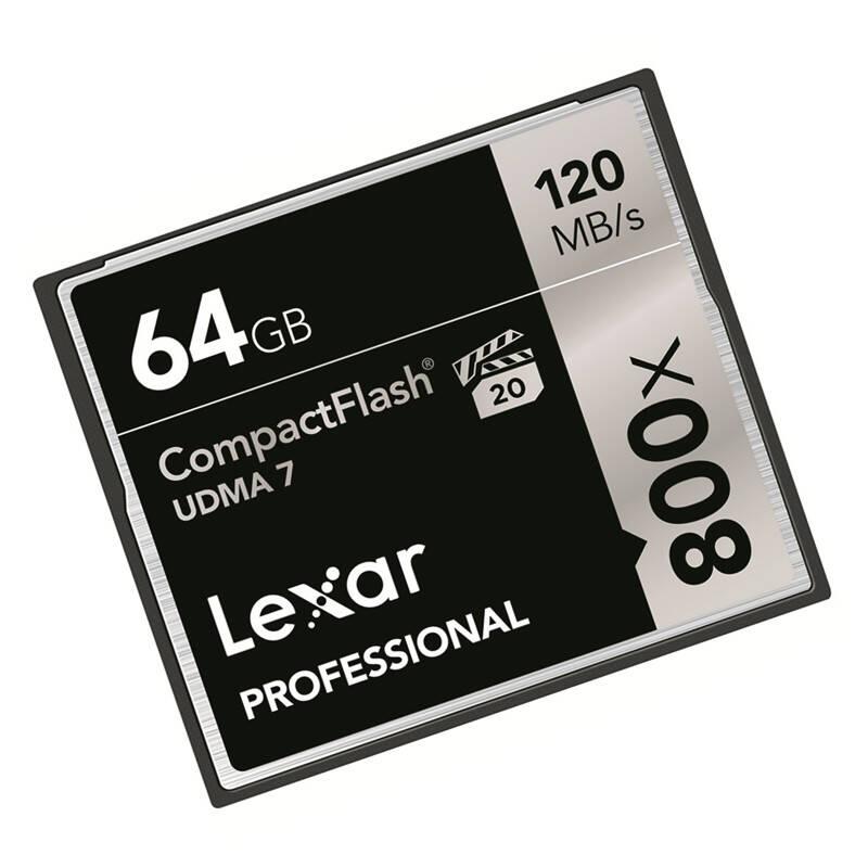 雷克沙(Lexar)CF卡 64GB 800X读120MB/s写45MB/s单反相机存储卡