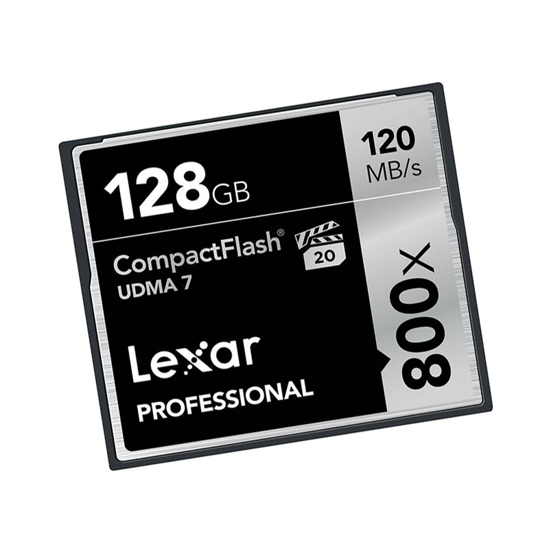 雷克沙(Lexar)CF卡 128GB 800X读120MB/s写75MB/s单反相机存储卡