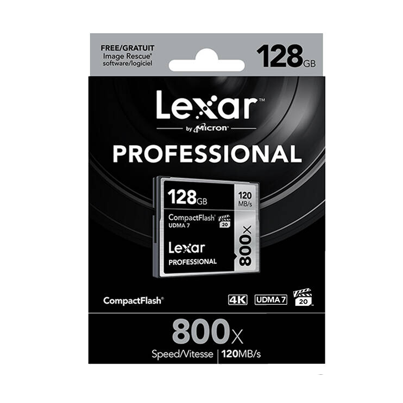 雷克沙(Lexar)CF卡 128GB 800X读120MB/s写75MB/s单反相机存储卡