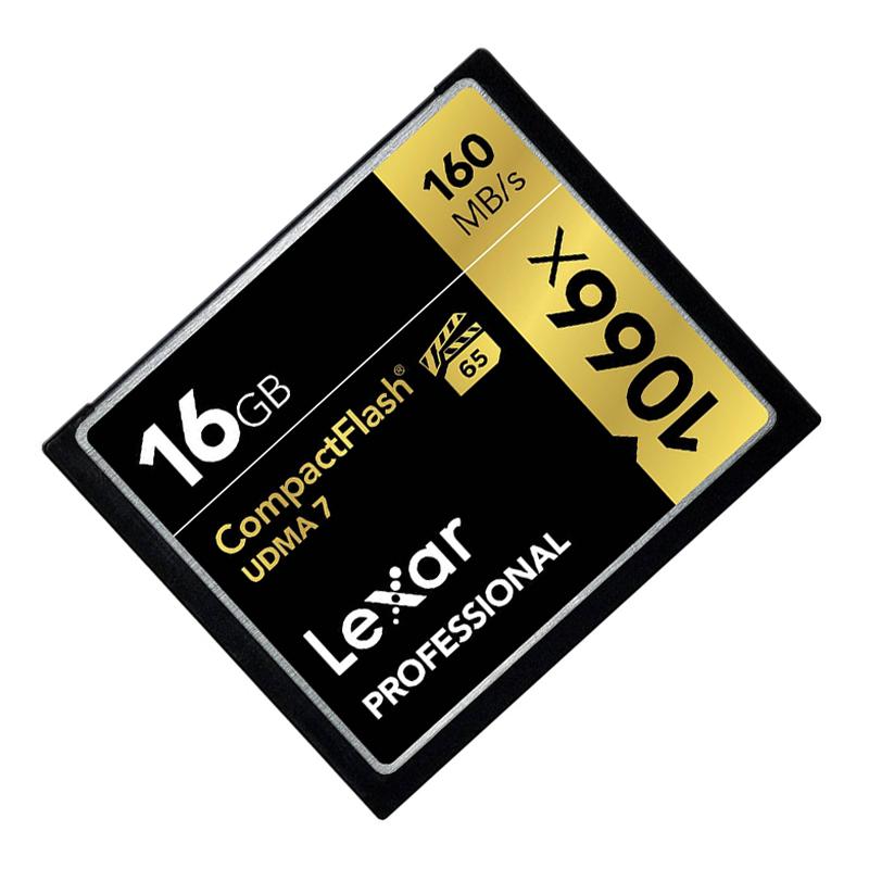 雷克沙(Lexar)CF卡 16GB 1066X读160MB/s写95MB/s单反相机存储卡