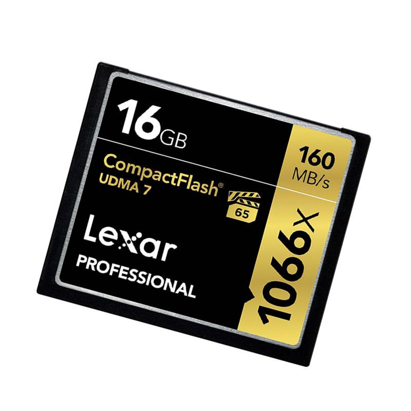 雷克沙(Lexar)CF卡 16GB 1066X读160MB/s写95MB/s单反相机存储卡
