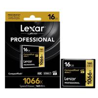 雷克沙(Lexar)CF卡 16GB 1066X读160MB/s写95MB/s单反相机存储卡