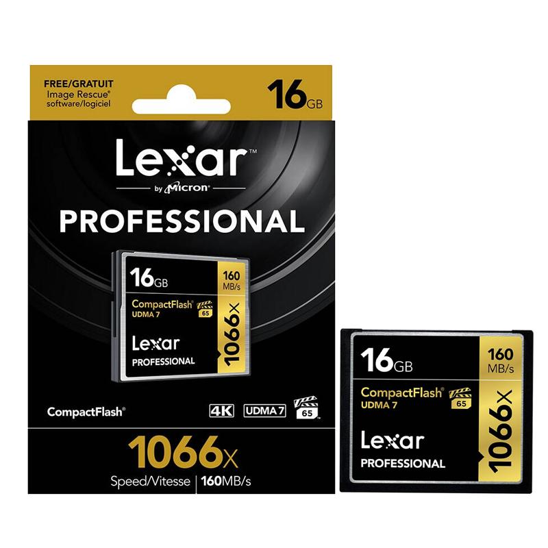 雷克沙(Lexar)CF卡 16GB 1066X读160MB/s写95MB/s单反相机存储卡