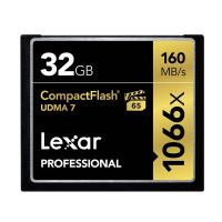 雷克沙Lexar CF卡32GB 1066X读160M写155M单反相机存储卡