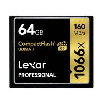 雷克沙Lexar CF卡64GB 1066X读160M写155M单反相机存储卡