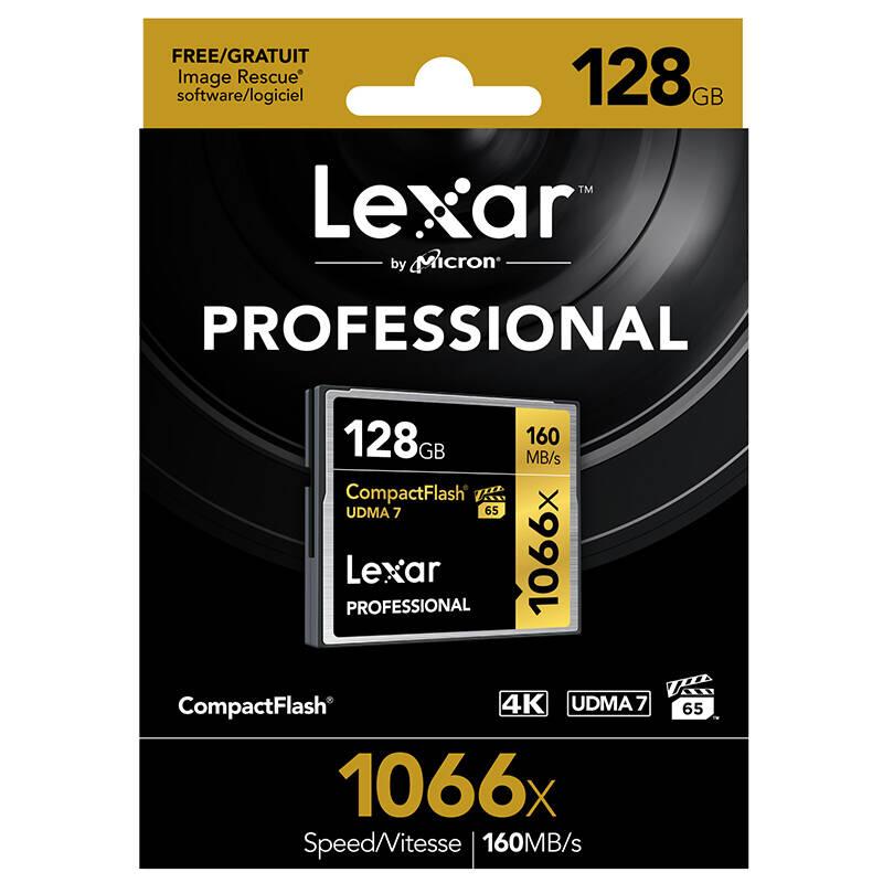 雷克沙Lexar CF卡128GB 1066X读160M写155M单反相机存储卡