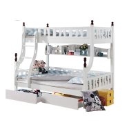 [苏宁自营]酷漫居多功能儿童家具实木高低床 子母床双层床上下床 实木儿童床 1.35*1.9米