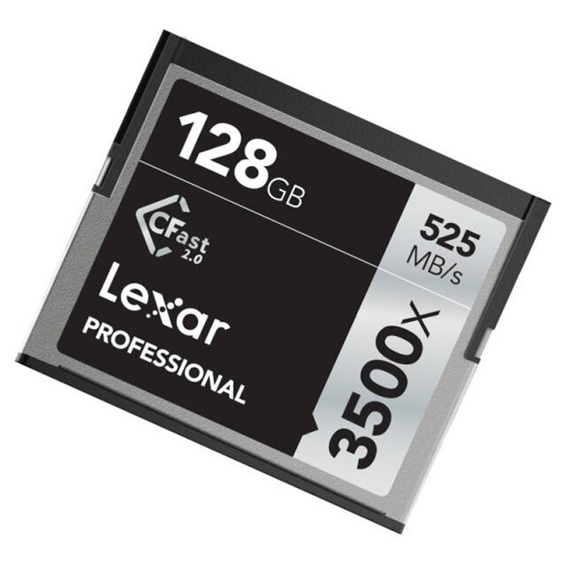 雷克沙Lexar CFast 2.0存储卡 128GB 摄影单反相机专用卡 读525MB/s 写445MB/s