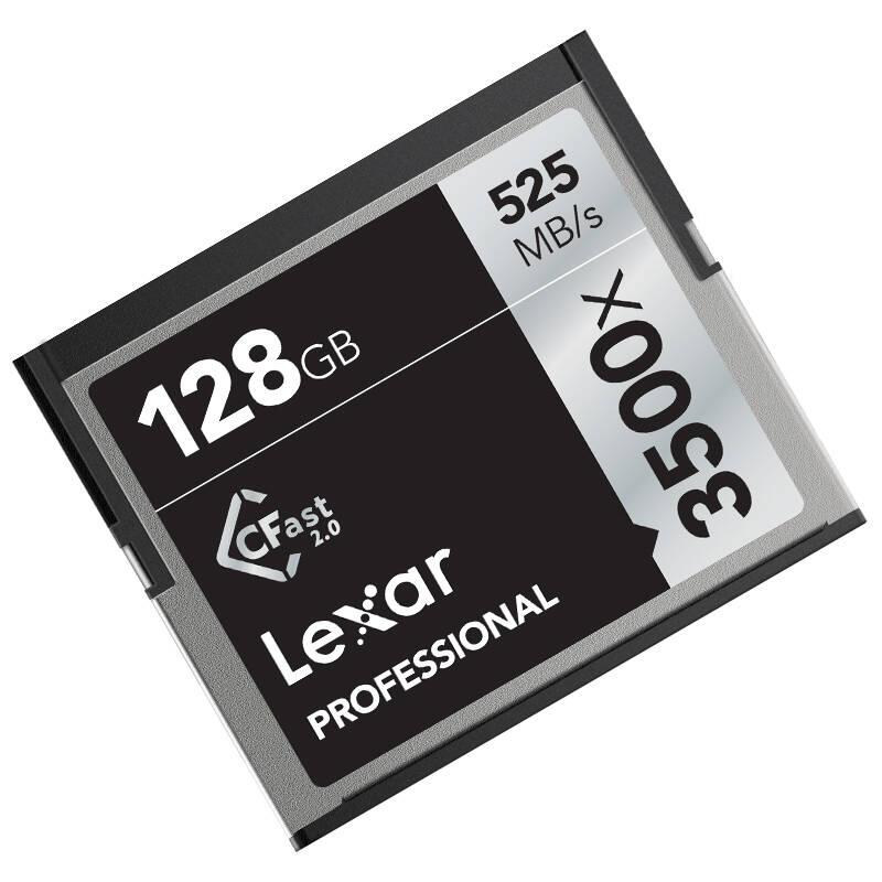 雷克沙Lexar CFast 2.0存储卡 128GB 摄影单反相机专用卡 读525MB/s 写445MB/s