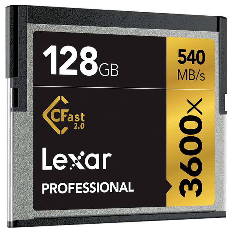 雷克沙(Lexar)CFast 2.0存储卡 128GB 摄影单反相机专用卡 读540MB/s 写445MB/s