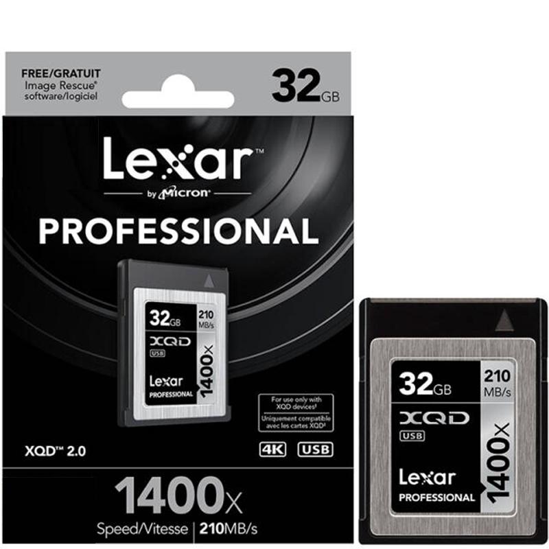 雷克沙(Lexar)XQD2.0存储卡 32GB 尼康/索尼相机专用卡 读210MB/s写80MB/s