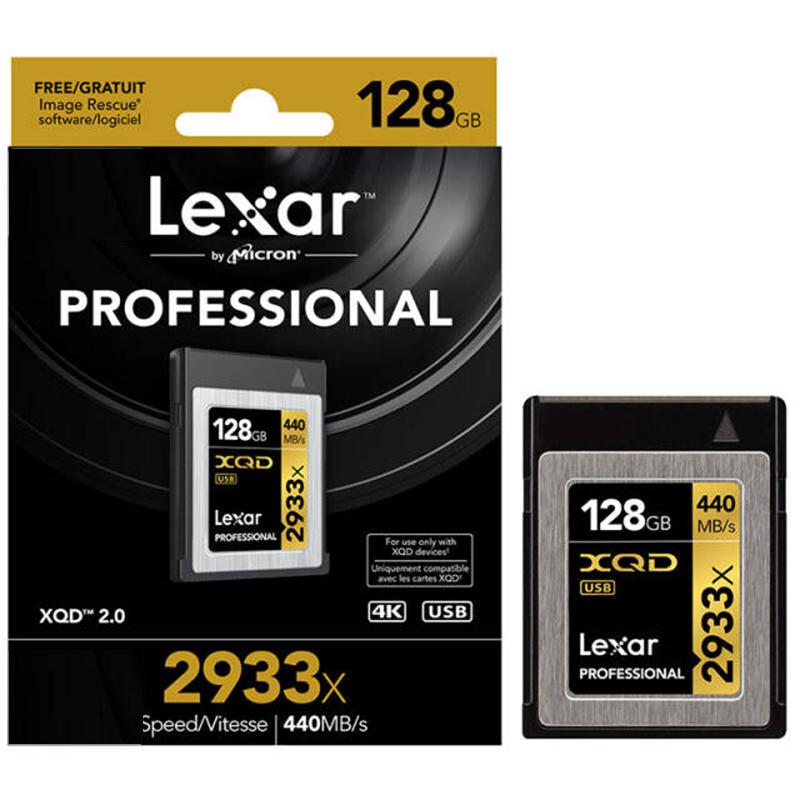 雷克沙(Lexar)XQD2.0存储卡 128GB 尼康D4/D4S/D5相机专用卡 读440MB/s写390MB/s
