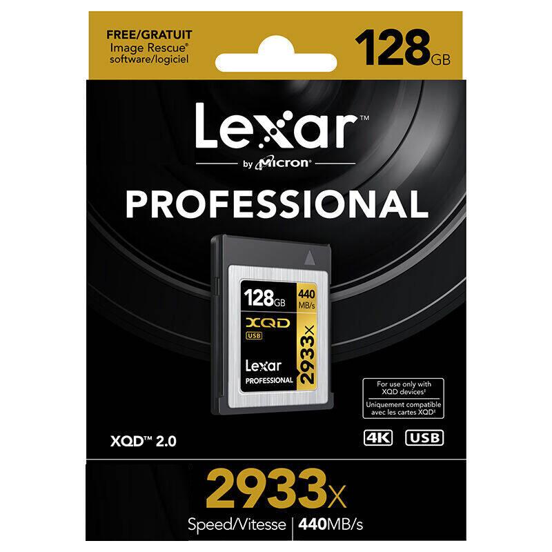 雷克沙(Lexar)XQD2.0存储卡 128GB 尼康D4/D4S/D5相机专用卡 读440MB/s写390MB/s