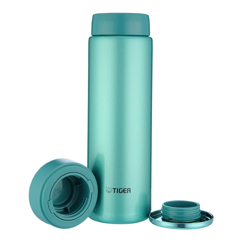 虎牌(tiger)保温杯MMW-A48C 304不锈钢 双层真空冷水杯男女商务办公杯 高光银蓝AM 0.48L