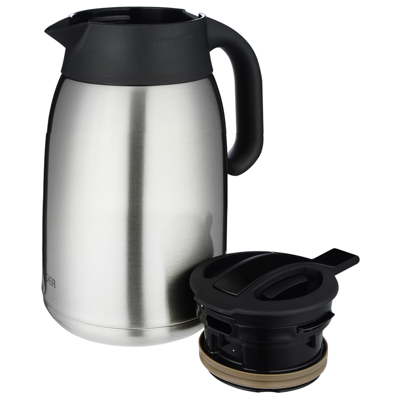 虎牌(tiger)保温壶保冷壶 1600ml 304不锈钢水具 真空咖啡暖热水壶 PWM-A16C XC不锈钢色