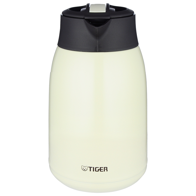 虎牌(tiger)保温壶保冷壶 PWM-A16C 便携式热水具水瓶魔法瓶1600ml 不锈钢 真空咖啡暖热水壶 CA白色
