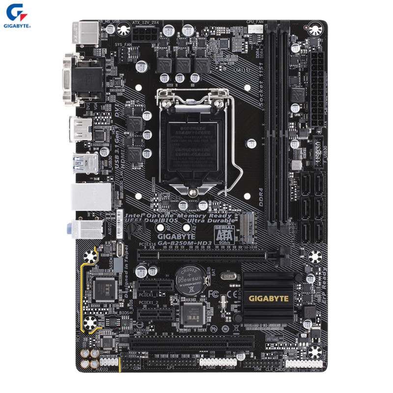 技嘉(GIGABYTE) B250M-HD3 台式机主板(INTEL平台/LGA 1151)