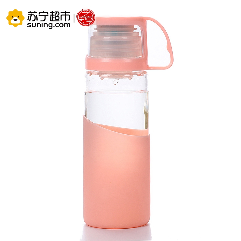 艺宏堂茶具水杯 艺宏堂硅胶套隔热水杯玻璃杯 创意水杯玻璃杯 4色可选