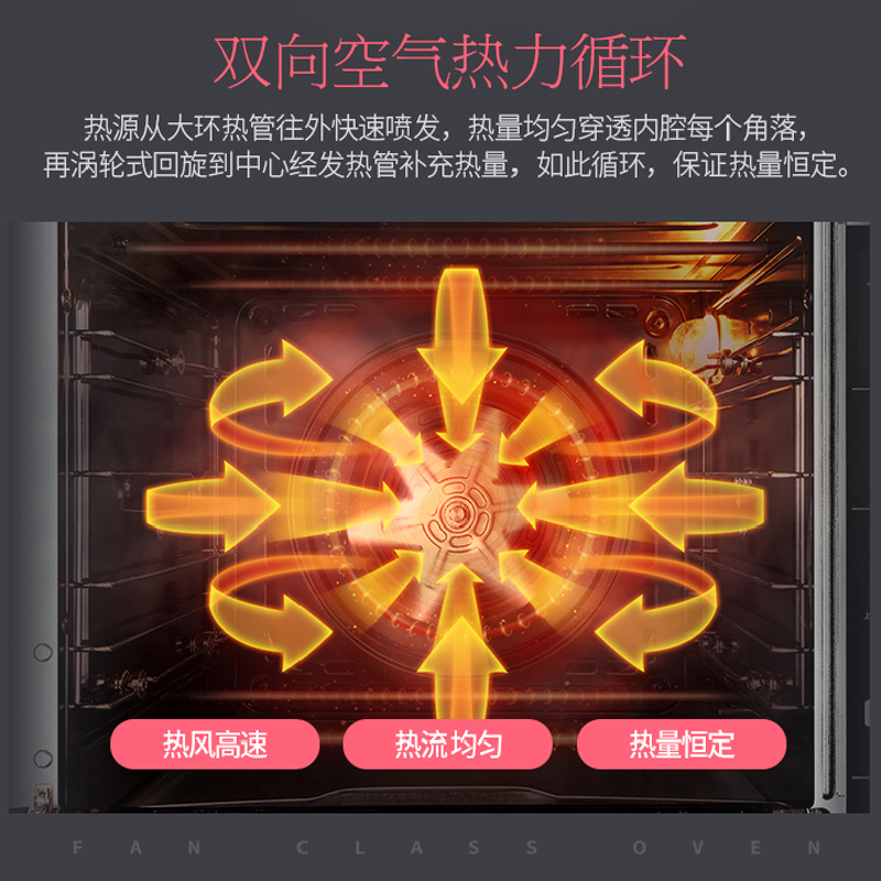 长帝(Changdi) 电烤箱 CRTF32KE 32L 工业级全景风烤 搪瓷内胆 旋转烤叉 专业级烘焙 电烤炉