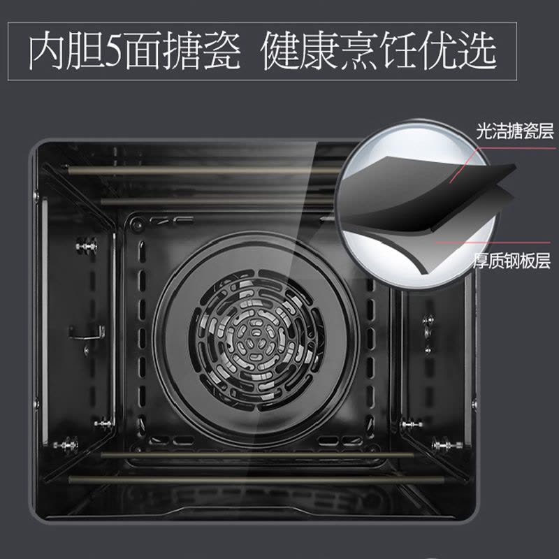 长帝(Changdi) 电烤箱 CRTF32KE 32L 工业级全景风烤 搪瓷内胆 旋转烤叉 专业级烘焙 电烤炉图片