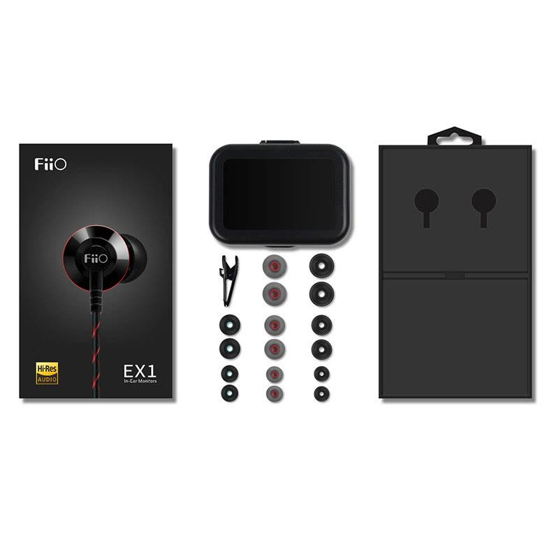 飞傲(FiiO)EX1II EX1二代 入耳式钛晶振膜HIFI手机线控音乐入耳式耳机耳塞图片