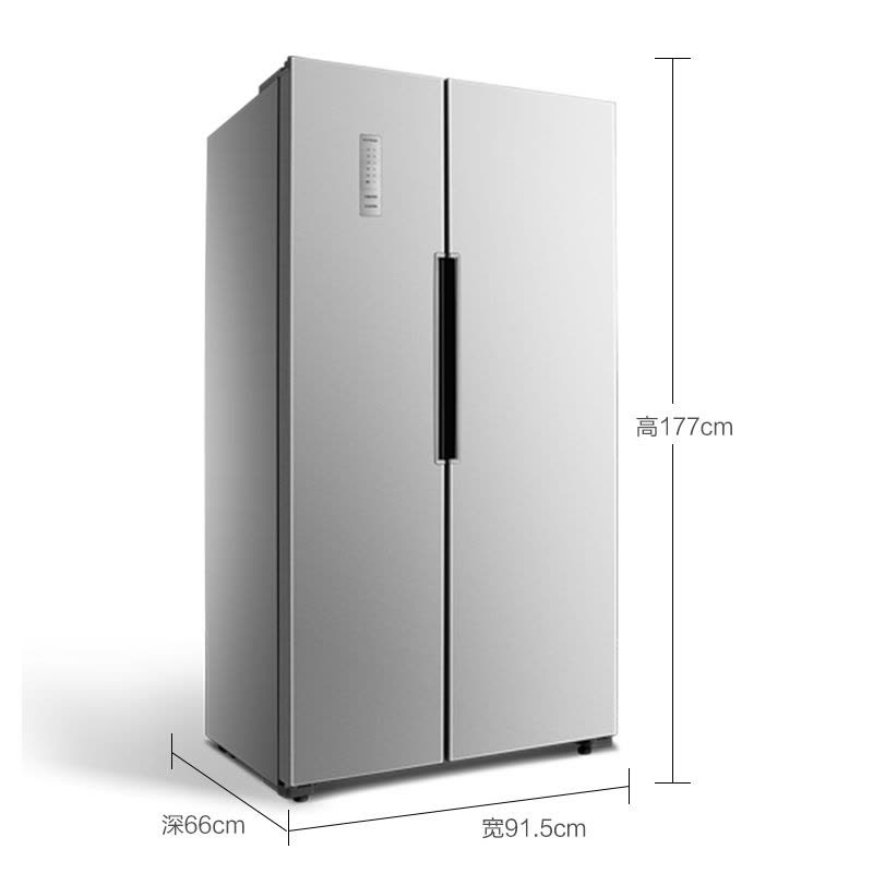 奥马/Homa BCD-488WK 488升 电脑智能 风冷无霜 节能省电 出口品质 对开门冰箱(轻奢银)图片