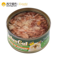 爱达思(Aatas Cat)猫罐头80g 金枪鱼白身罗非鱼配方啫喱罐头泰国原装进口