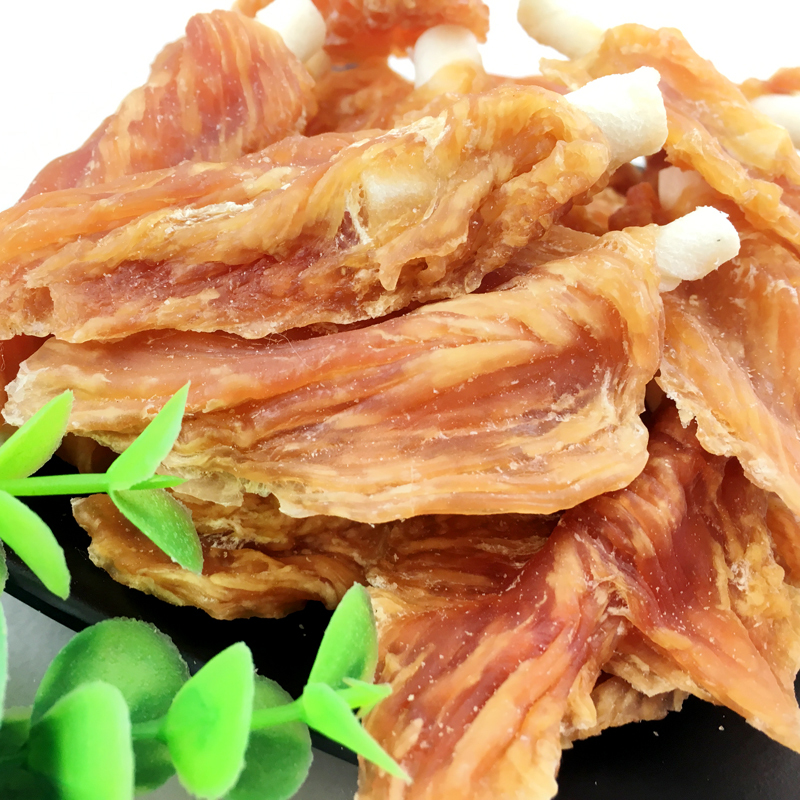 路斯宠物狗零食 手工坊翅膀鸡胸肉200g*3袋