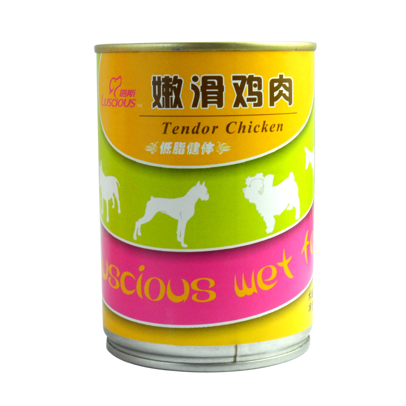 路斯宠物零食狗罐头 嫩滑鸡肉375g*12罐